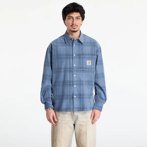 Carhartt WIP Риза Carhartt WIP L/S Wilber Shirt UNISEX Wilber Check/ Velvet Blue XXL