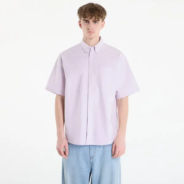 Carhartt WIP Риза Carhartt WIP S/S Braxton Shirt UNISEX Gentle Purple/ Wax S