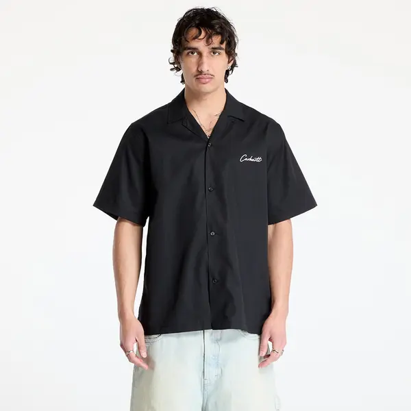 Carhartt WIP Риза Carhartt WIP S/S Delray Shirt UNISEX Black/ White L