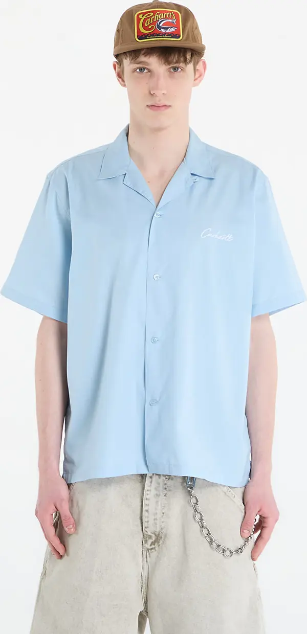 Carhartt WIP Риза Carhartt WIP S/S Delray Shirt UNISEX Icaria/ White XS