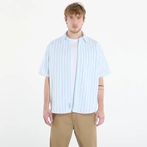 Carhartt WIP Риза Carhartt WIP S/S Royce Shirt Royce Stripe, Icaria/ White S