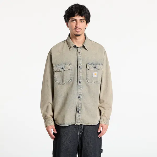 Carhartt WIP Риза Carhartt WIP Tigan Shirt Jacket UNISEX Blue/ Leather Garment Dyed M