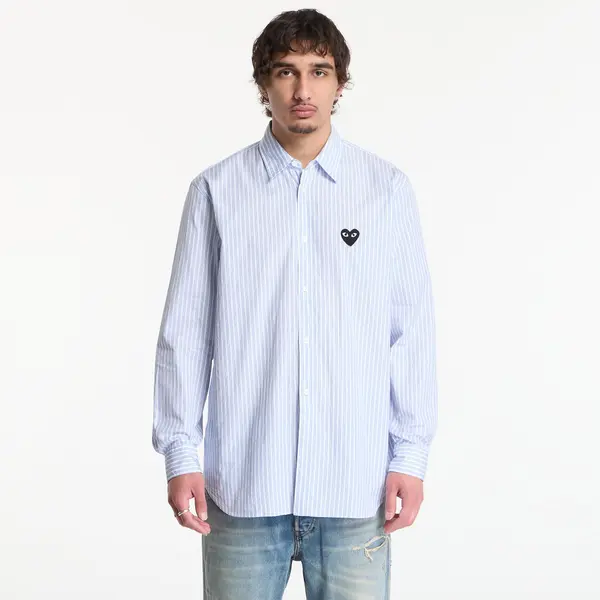 Comme des Garçons PLAY Риза Comme des Garçons PLAY Shirt Black Emblem Woven UNISEX Blue M