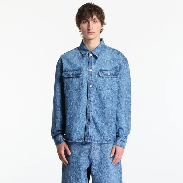 Daily Paper Риза Daily Paper Snake Laser Rahul Denim Shirt Blue M