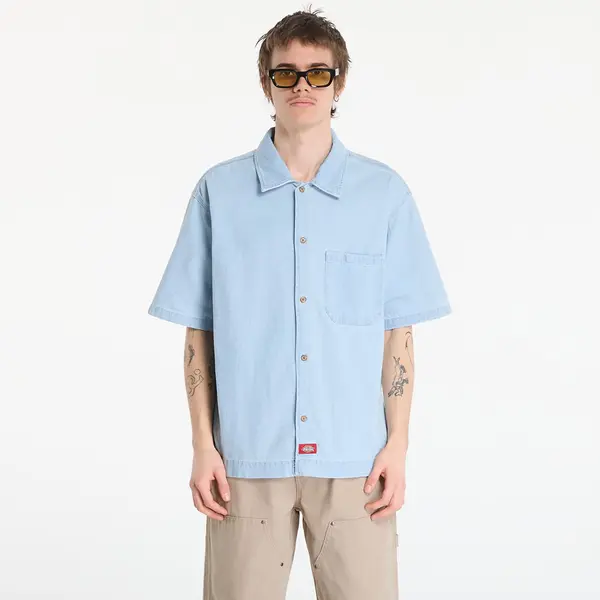 Dickies Риза Dickies Denim Shirt Ss Fog Blue S