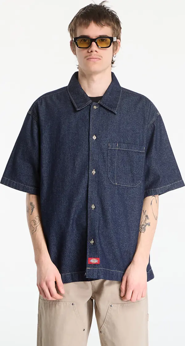 Dickies Риза Dickies Denim Shirt Ss Rinsed L