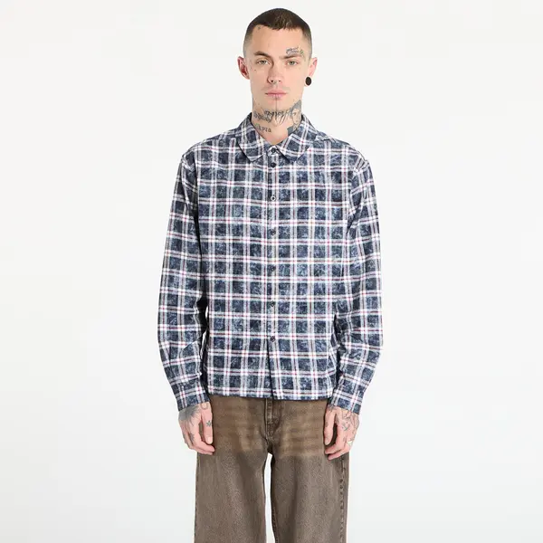 DIME Риза DIME Plaid Flannel Shirt UNISEX Bleached Navy M