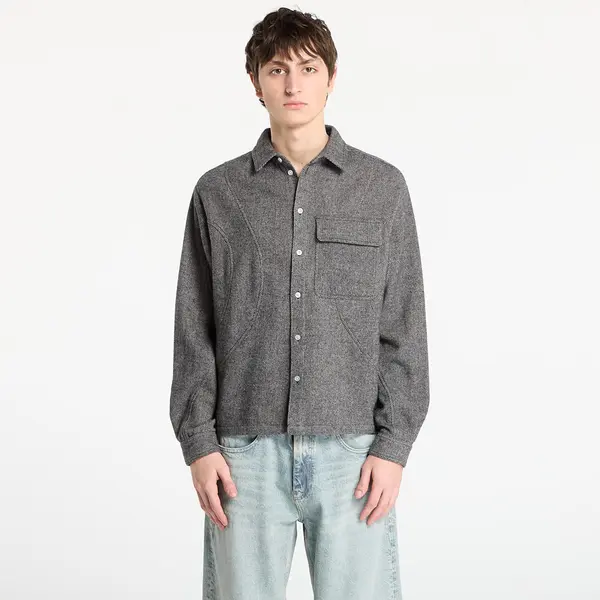 DIME Риза DIME Wool Overshirt UNISEX Silver XL