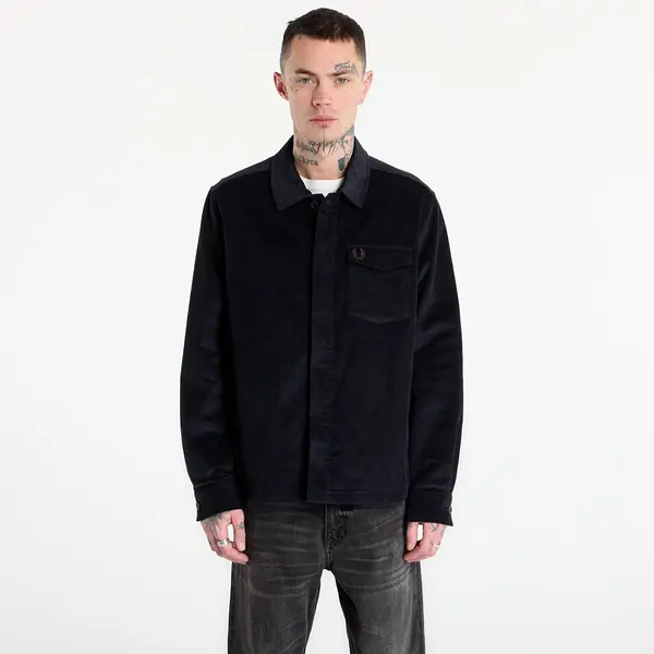 FRED PERRY Риза FRED PERRY Corduroy Overshirt Navy L