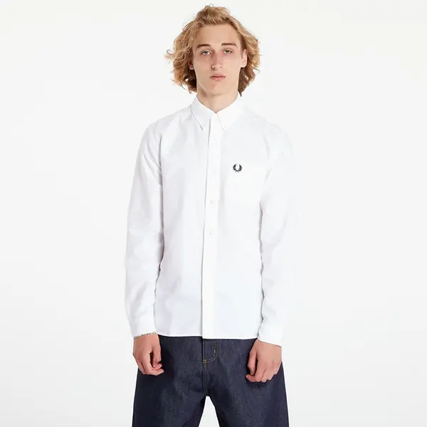 FRED PERRY Риза FRED PERRY Oxford Shirt White L