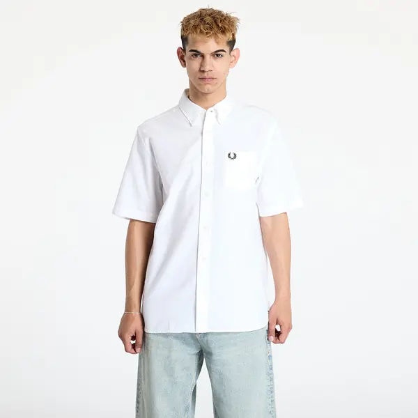 FRED PERRY Риза FRED PERRY Oxford Shirt White M