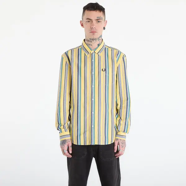 FRED PERRY Риза FRED PERRY Relaxed Stripe Shirt Lemon Barley L