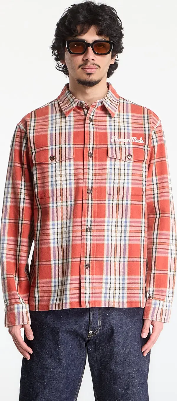 HUMAN MADE Риза HUMAN MADE Check Shirt UNISEX Red M