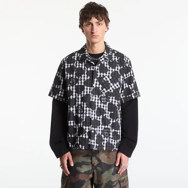 HUMAN MADE Риза HUMAN MADE Heart Gingham Check Shirt UNISEX Black XXL
