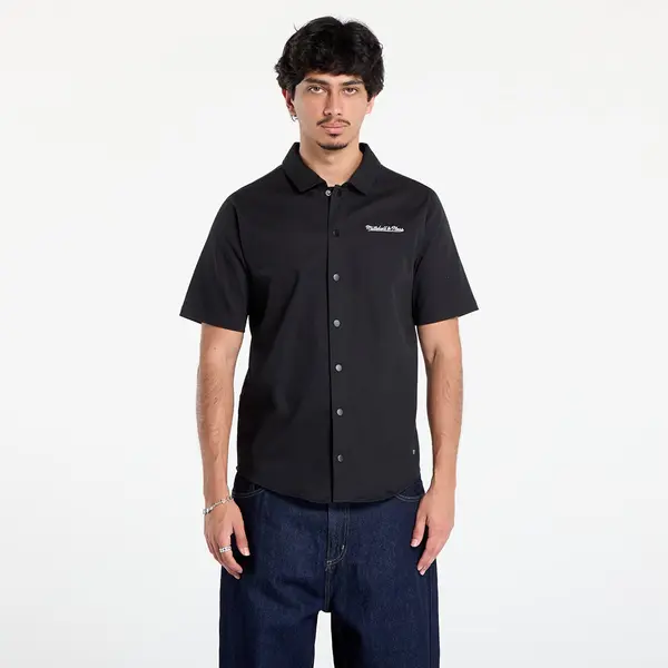 Mitchell & Ness Риза Mitchell & Ness Branded M&n Ss Button Up Black M