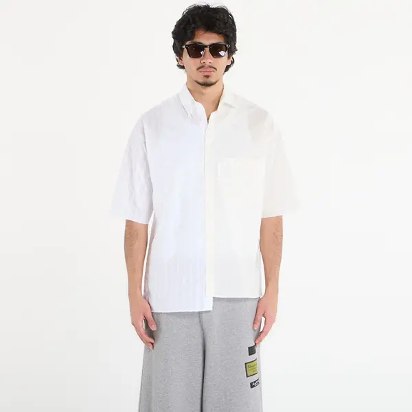 MM6 Риза MM6 Short-Sleeved Shirt Dark Grey Melange/ Brown 46