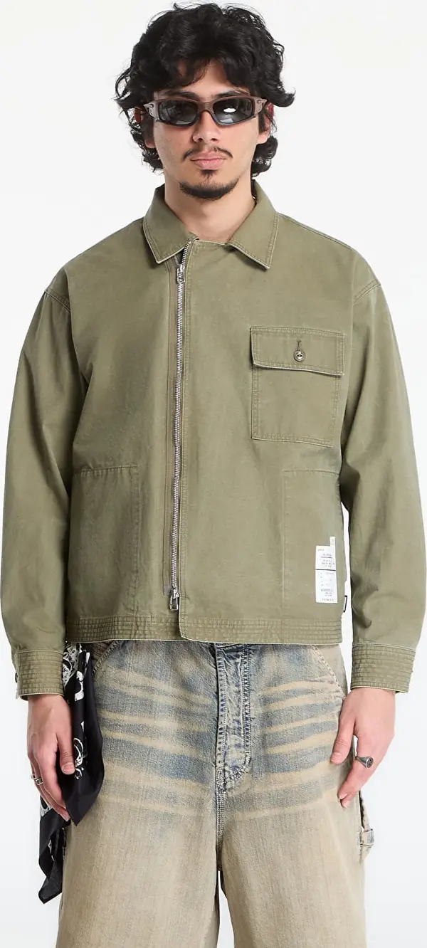 NEIGHBORHOOD Риза NEIGHBORHOOD Zip Field Shirt Ls Olive Drab L