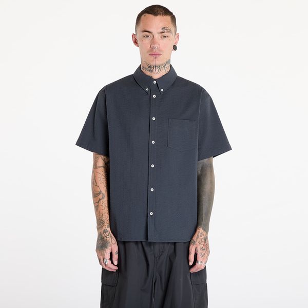 Nike Риза Nike Life Men's Short-Sleeve Seersucker Button-Down Shirt Anthracite/ Anthracite L