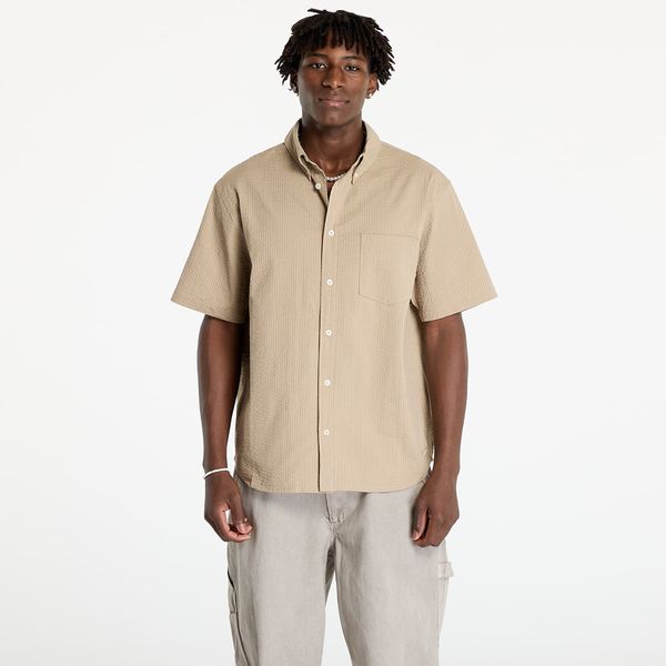 Nike Риза Nike Life Men's Short-Sleeve Seersucker Button-Down Shirt Khaki/ Khaki S