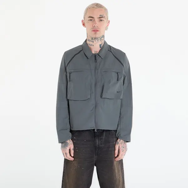 Nike Риза Nike Tech Men's Long-Sleeve Utility Shirt Iron Grey/ Black M