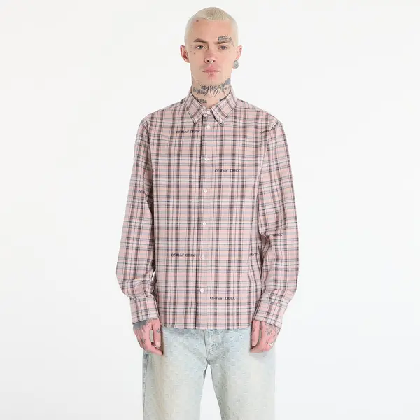 Off-White Риза Off-White Flannel Regular Shirt Mauve Morn XL