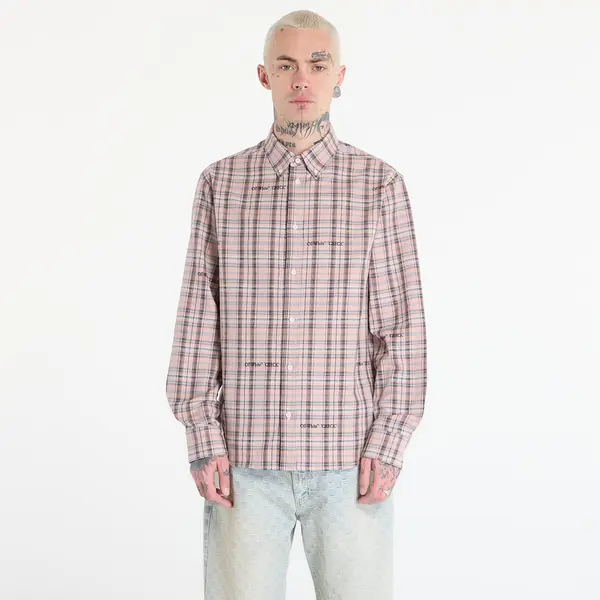 Off-White Риза Off-White Flannel Regular Shirt Mauve Morn XL