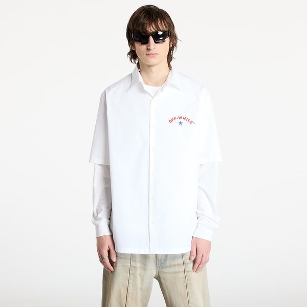 Off-White Риза Off-White Star Arrow Popl Bowling Shirt White/ Black M