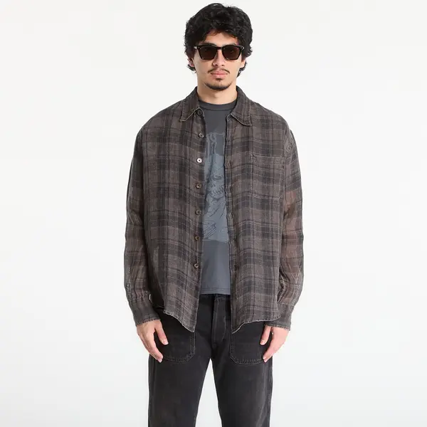 Our Legacy Риза OUR LEGACY Above Shirt Penumbra Check Sheercoat Linen 50
