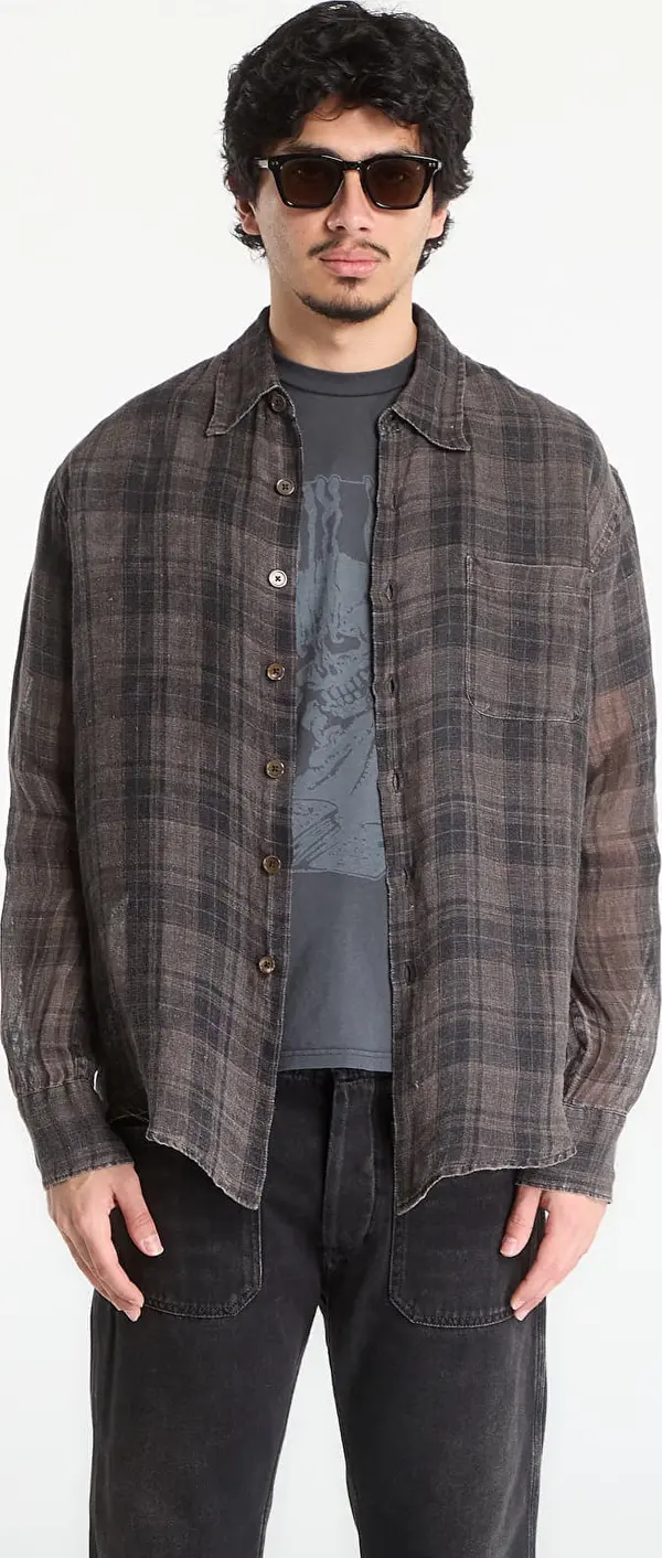 Our Legacy Риза OUR LEGACY Above Shirt Penumbra Check Sheercoat Linen 50