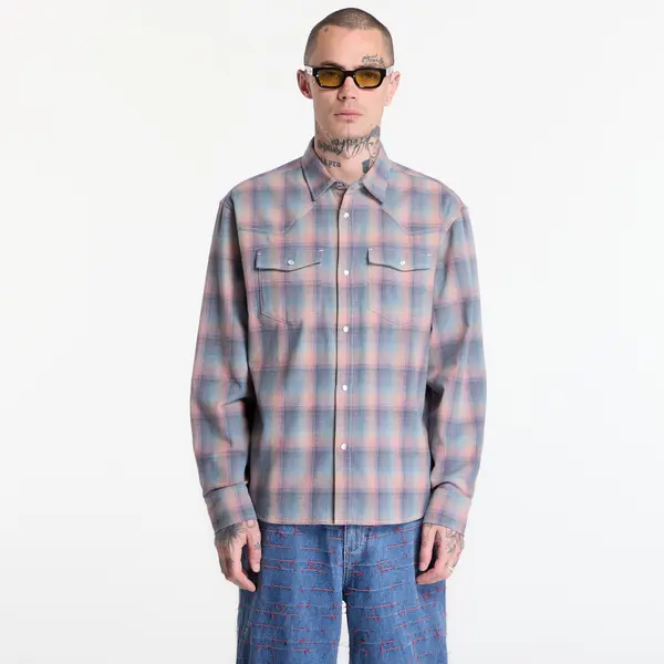 PLEASURES Риза PLEASURES Sender Western Button Up Pink XL