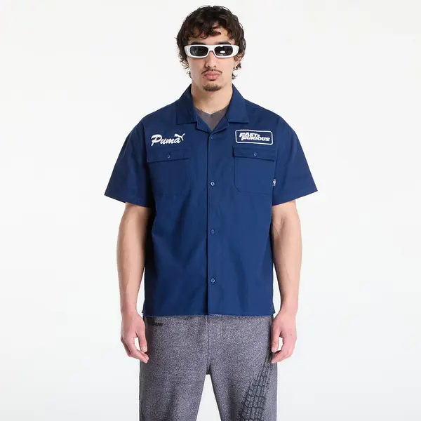 Puma Риза Puma x Fast & Furious Mechanic Shirt Persian Blue XL