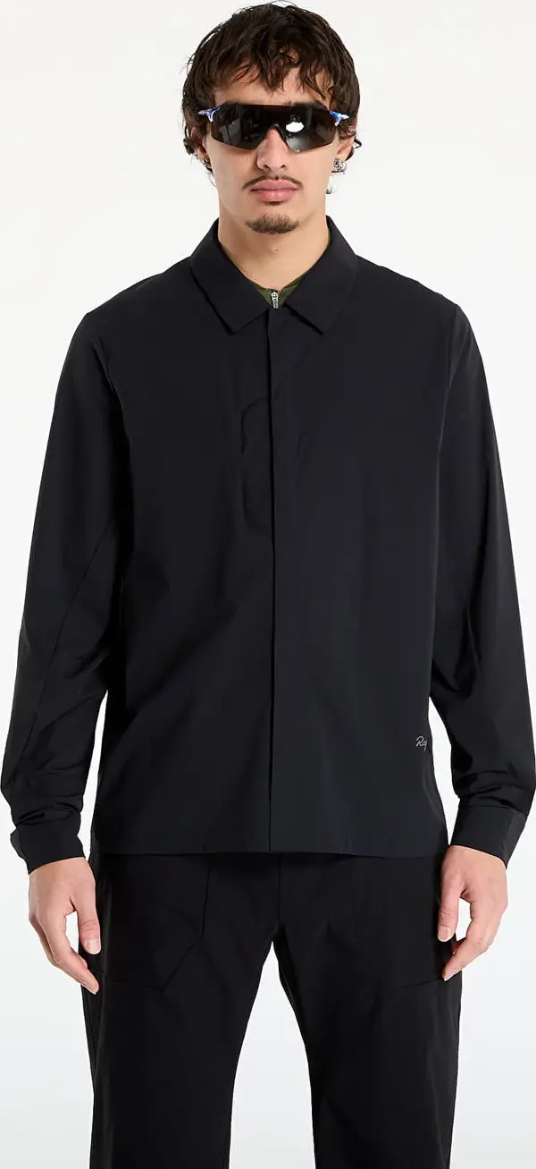 Rapha Риза Rapha Men's Long Sleeve Tech Shirt Black/ Carbon Grey L