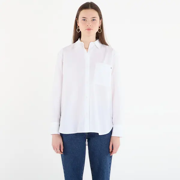 Tommy Hilfiger Риза Tommy Hilfiger Ess Poplin Easy Fit Shirt Optic White S