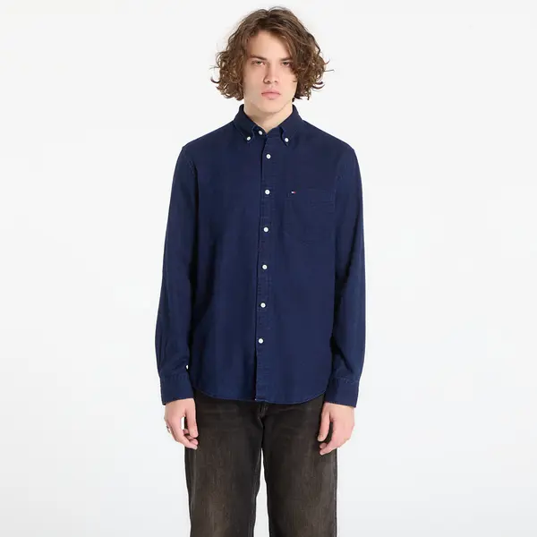 Tommy Hilfiger Риза Tommy Hilfiger Flannel Indigo Shirt Dark Blue Indigo S