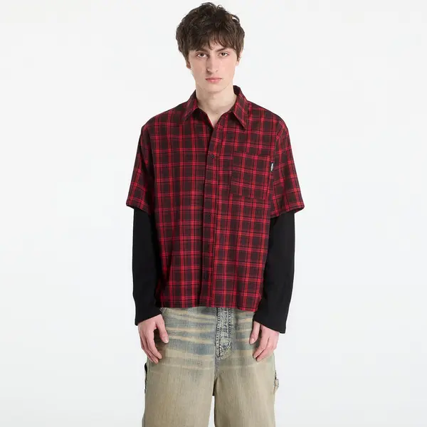 Wasted Paris Риза Wasted Paris M Tartan Age Shirt Fire Red/ Black M