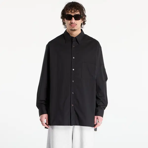 Y-3 Риза Y-3 Cotton Long Sleeve Shirt Black L