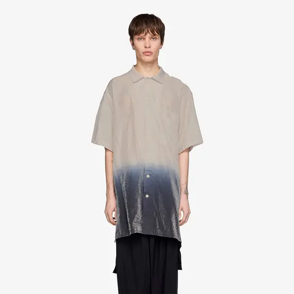 Y-3 Риза Y-3 Dip Dye Short Sleeve Long Shirt Alumina L