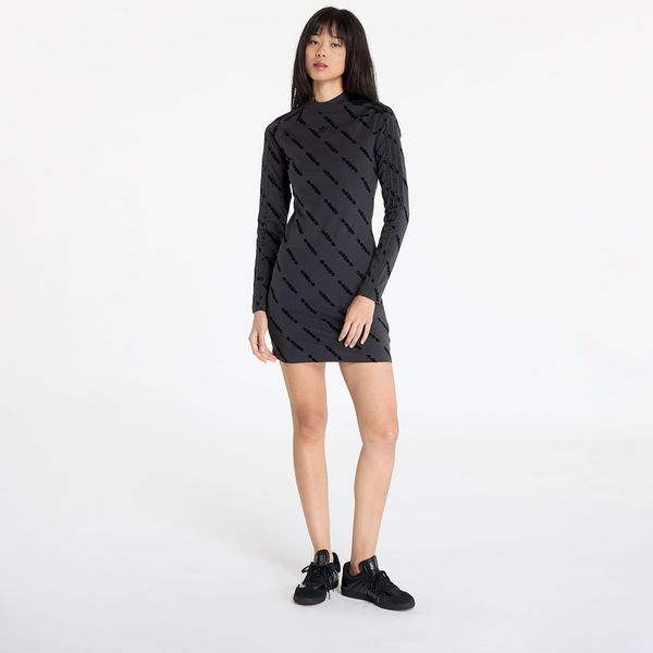 adidas Originals Рокля adidas Monogram Bodycon Dress Carbon XS