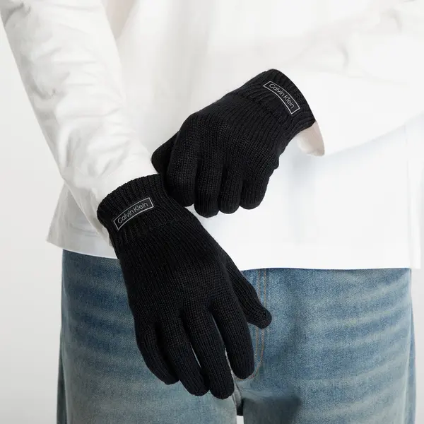 Calvin Klein Ръкавици Calvin Klein Patch Wool Knitted Black Universal