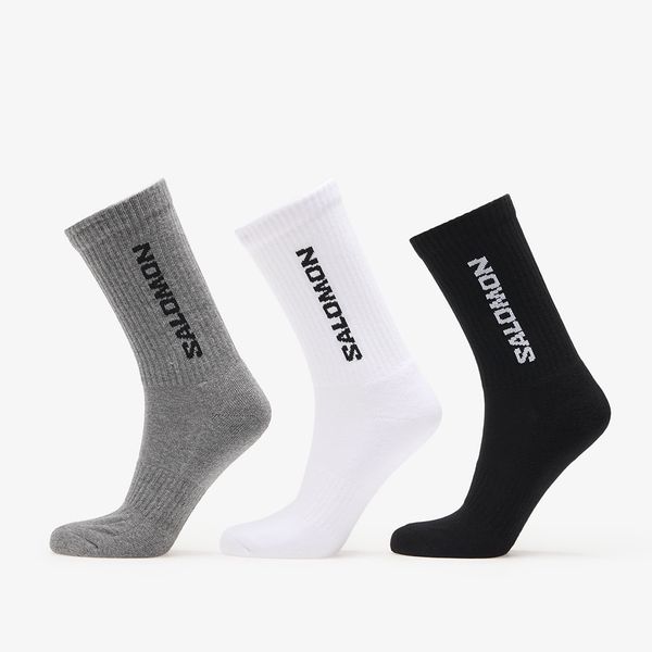Salomon Advanced Salomon Everyday Crew Socks 3-Pack Black/ White S
