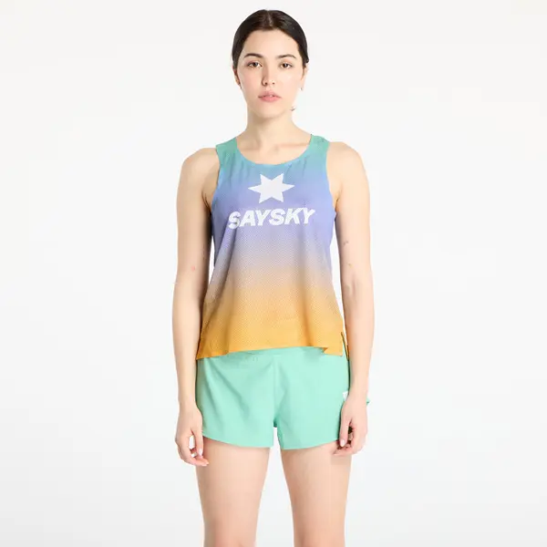 SAYSKY SAYSKY W Drip Dye Flow Air Singlet Purple Aop L
