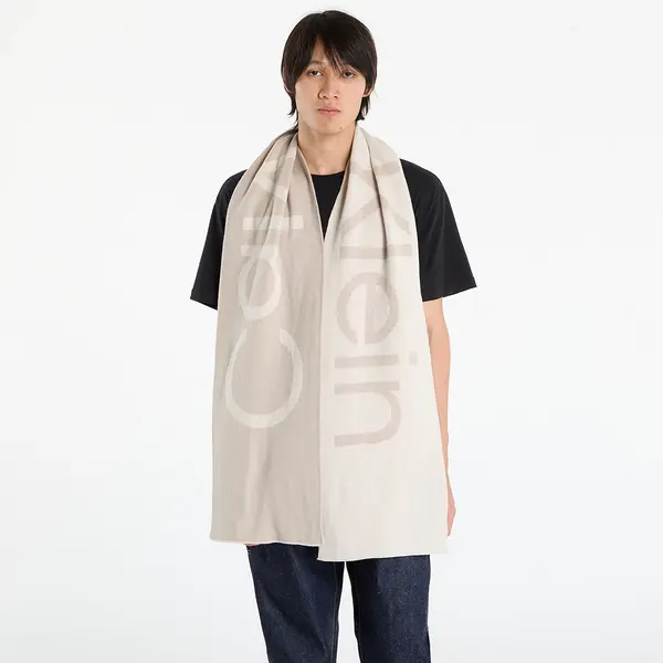 Calvin Klein Шал Calvin Klein Bold Logo 2-Tone Wool Scarf White Universal