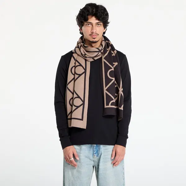 Calvin Klein Шал Calvin Klein Emblem Aop Jcq Fine Scarf Black Universal