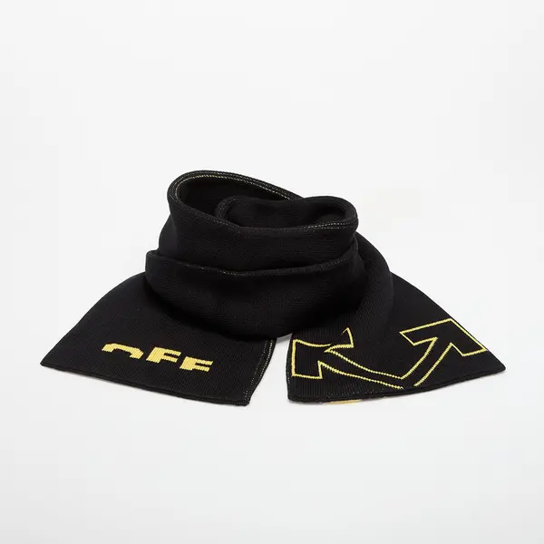 OFF-WHITE KIDS Шал OFF-WHITE KIDS Type Logo Scarf Black/ Yellow Universal