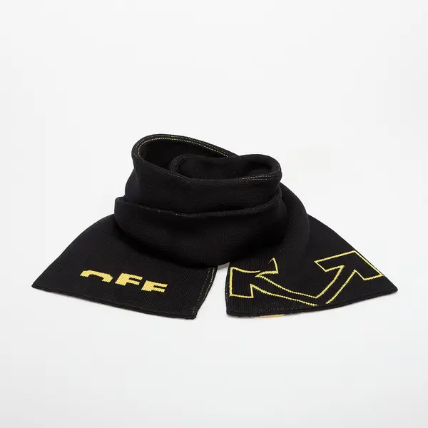 OFF-WHITE KIDS Шал OFF-WHITE KIDS Type Logo Scarf Black/ Yellow Universal