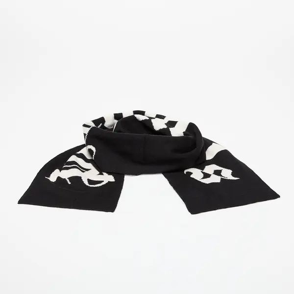 Palm Angels Шал Palm Angels Logo Knit Scarf Black/ Off White Universal