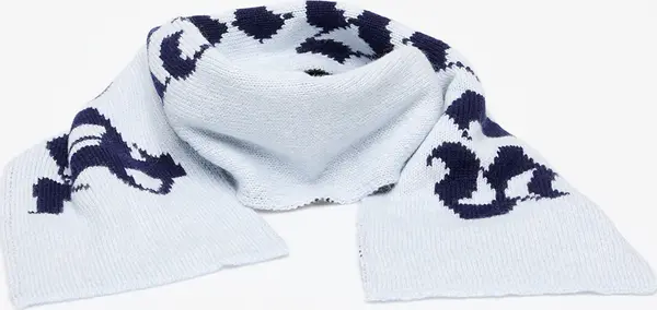 Palm Angels Шал Palm Angels Logo Knit Scarf Light Blue/ Navy Blue Universal