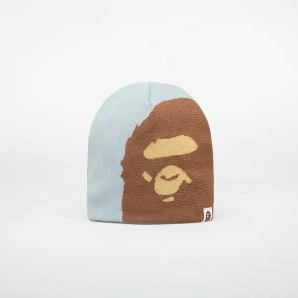 A BATHING APE Шапка A BATHING APE Ape Head Knit Cap Gray Universal