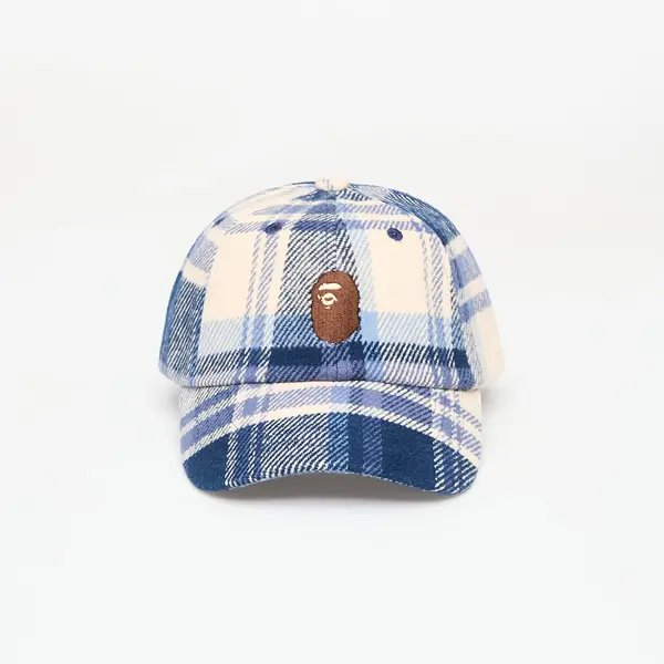 A BATHING APE Шапка A BATHING APE Bape Check Panel Cap Navy Universal
