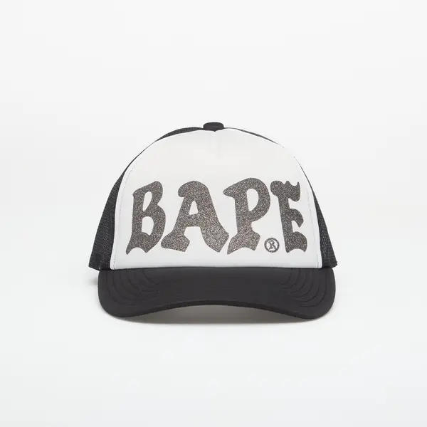 A BATHING APE Шапка A BATHING APE Bape Glitter Print Mesh Cap Black Universal